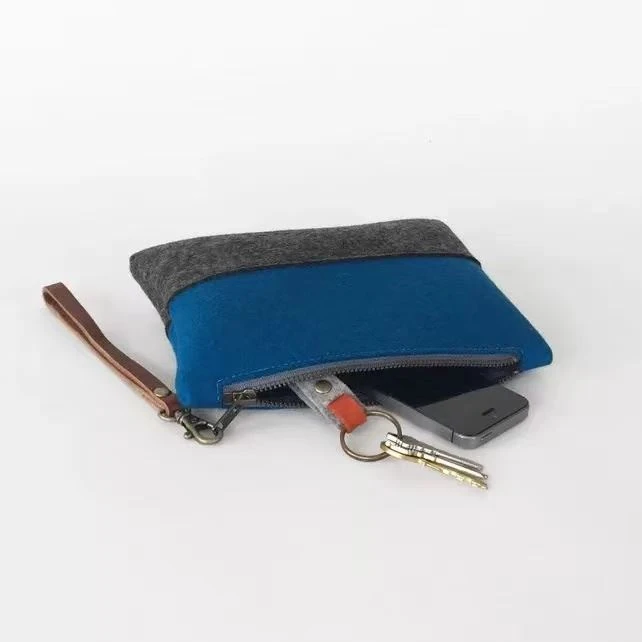 felt clutch bag